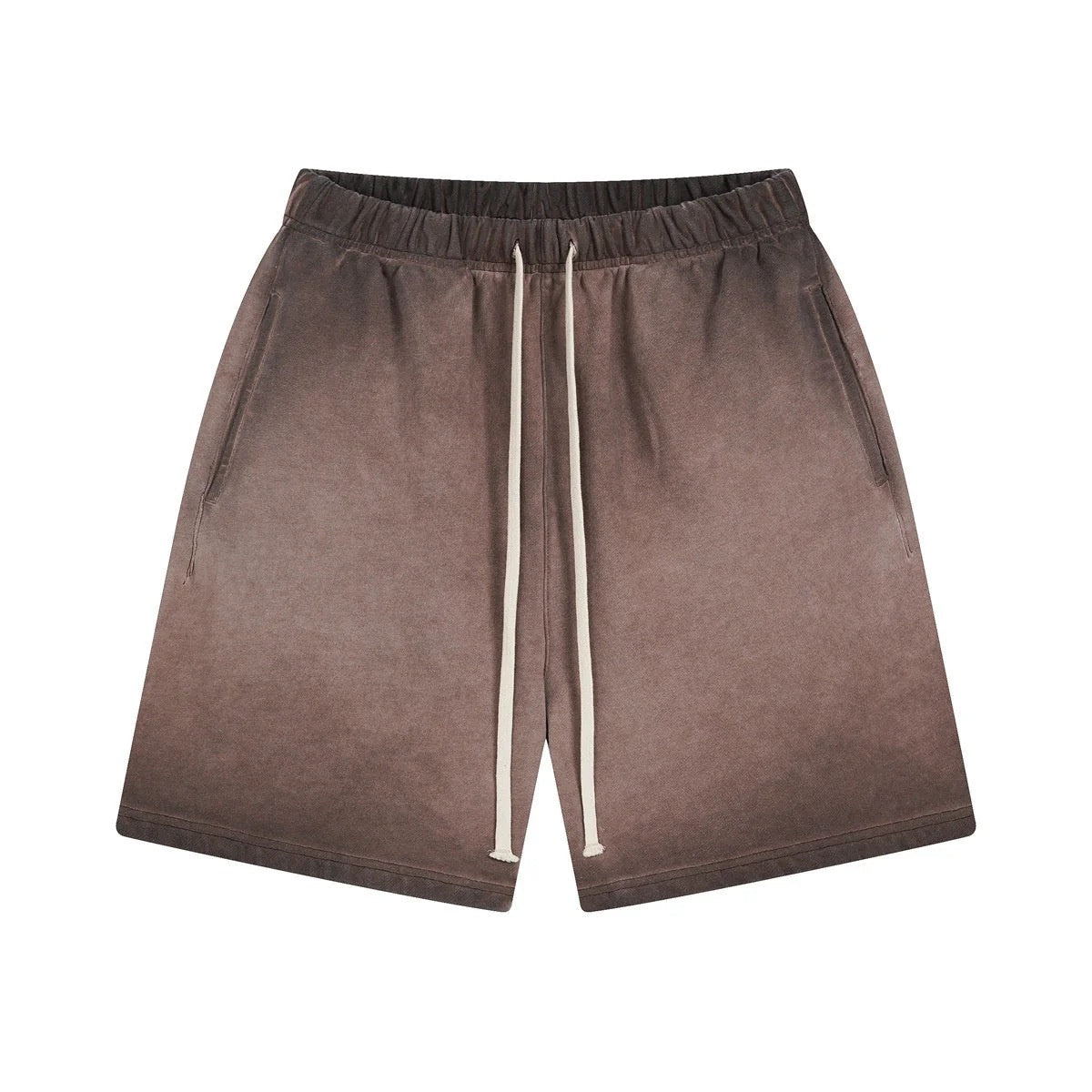 Brown Washed Shorts