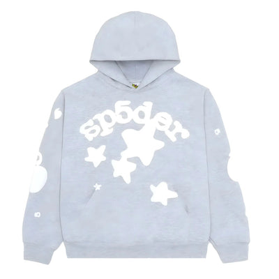 "Sp5der" Hoodie Light Grey